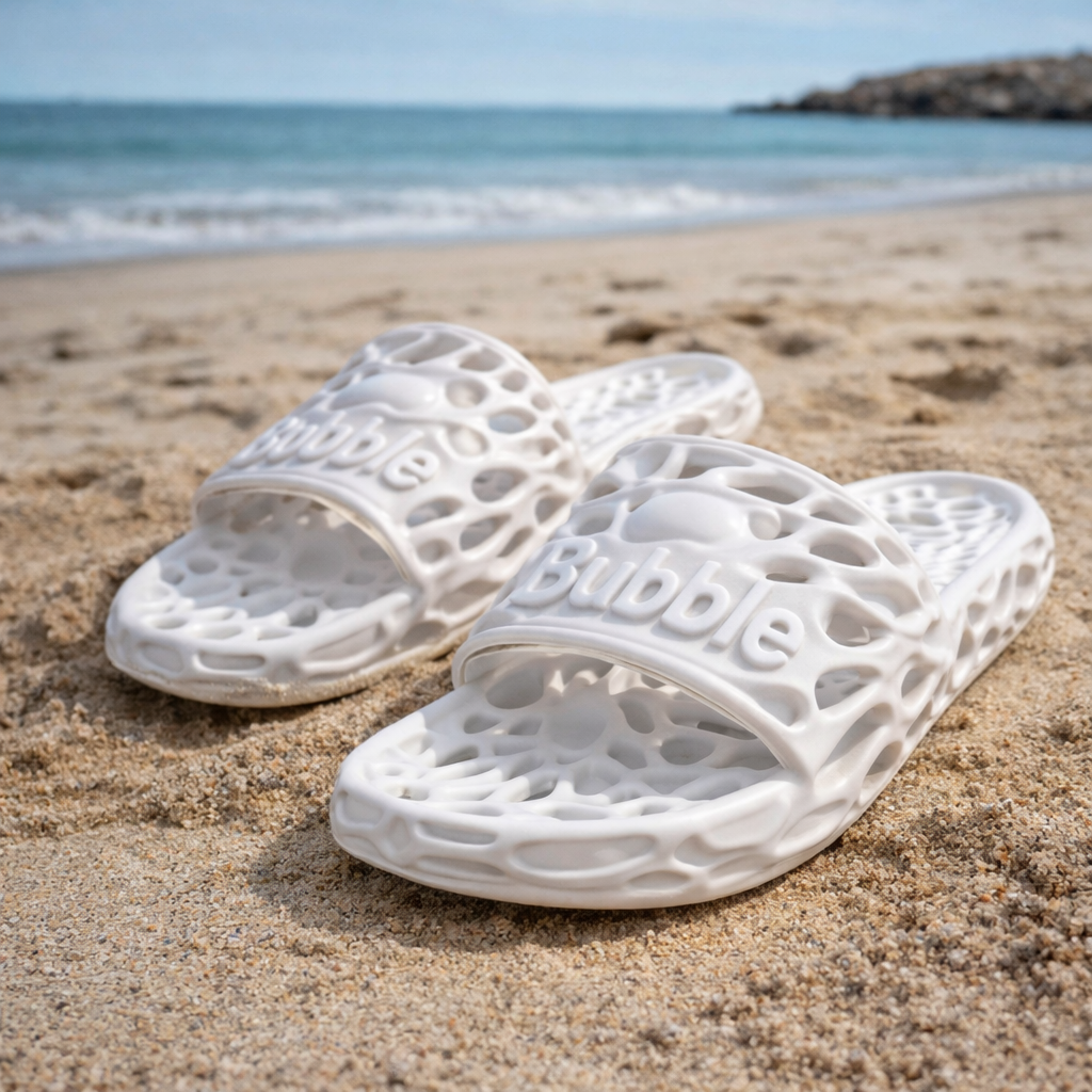 MOSHUN ENERGY™ — BUBBLE SLIDES (WHITE)