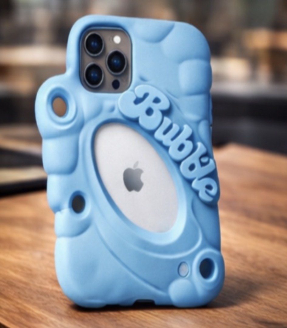 Bubble Protective Phone Case (Blue)